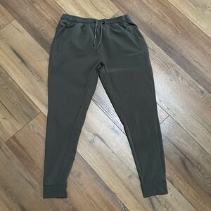 YoungLA Womens XL Olive Green Joggers Tapered Athletic Sweatpants Gym Training